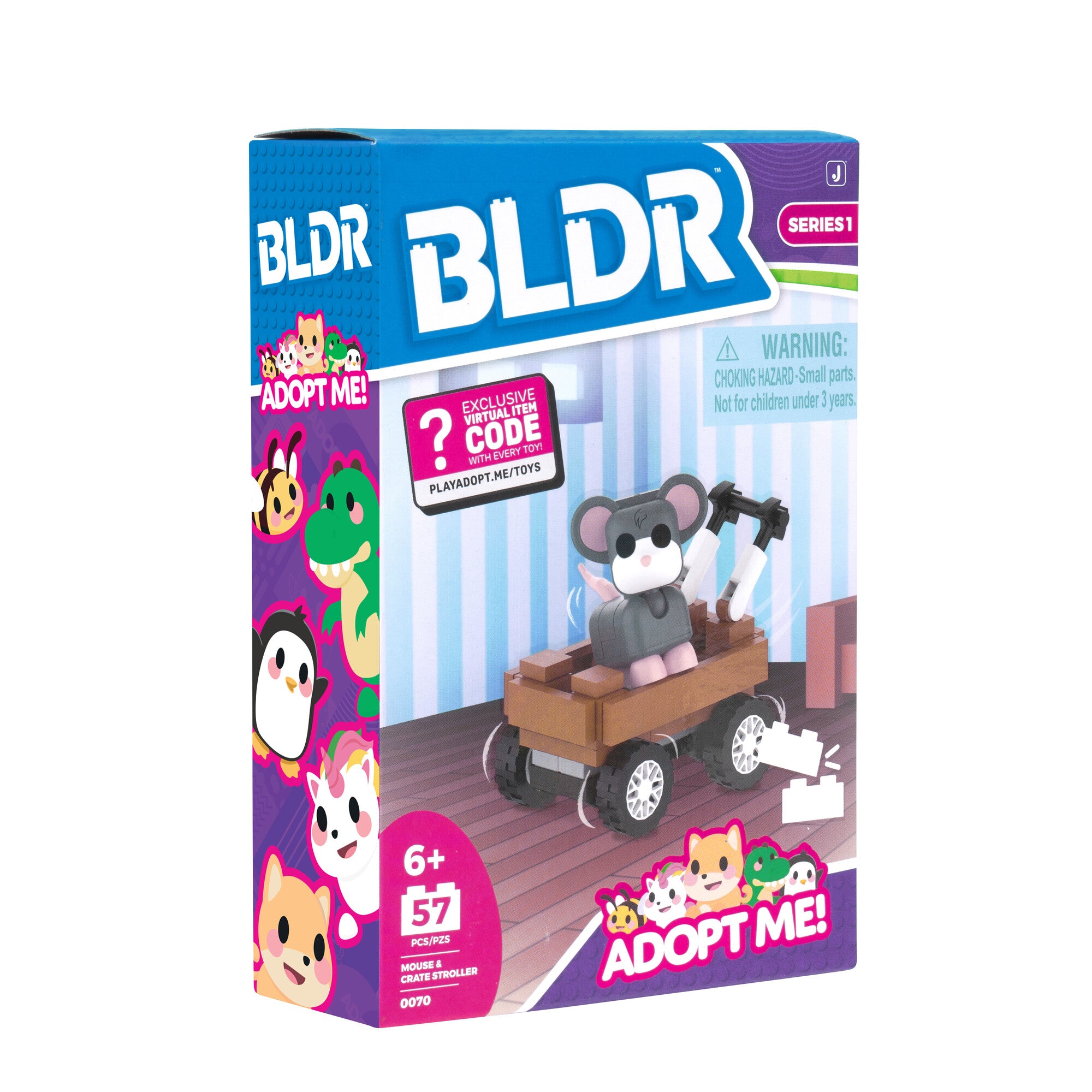 Adopt Me Mouse & Crate Stroller Building Set - Image 3
