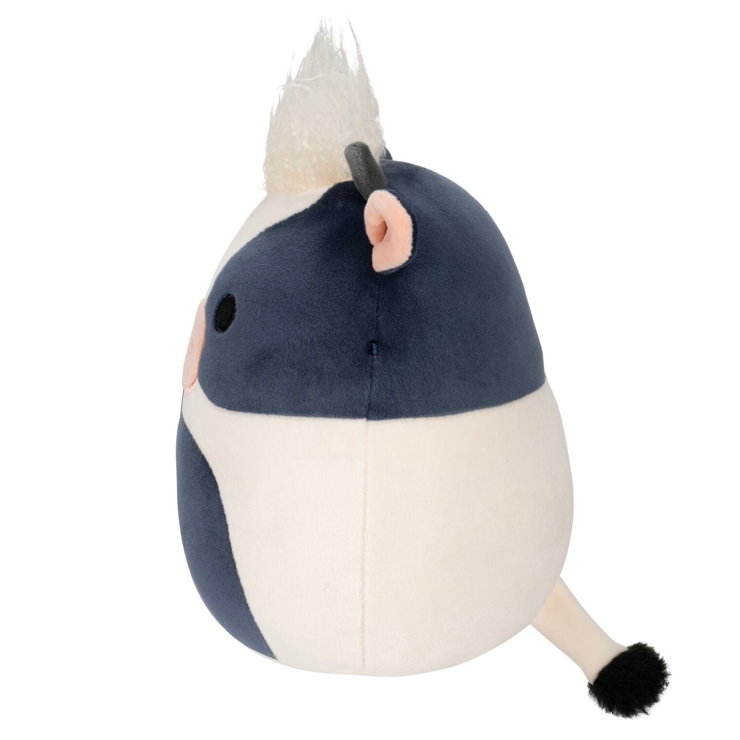 8-Inch Dill the Black and White Cow with Shaggy Hair - Image 3