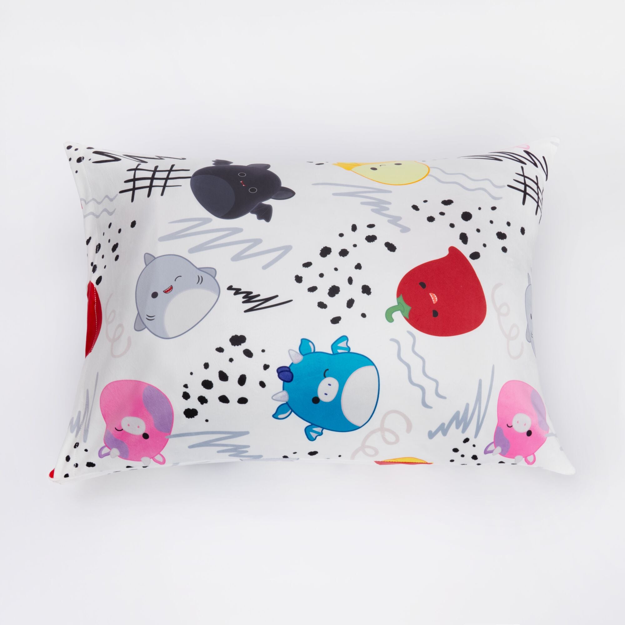 Squish Vibes White SquishPillow Pillowcase (Standard)