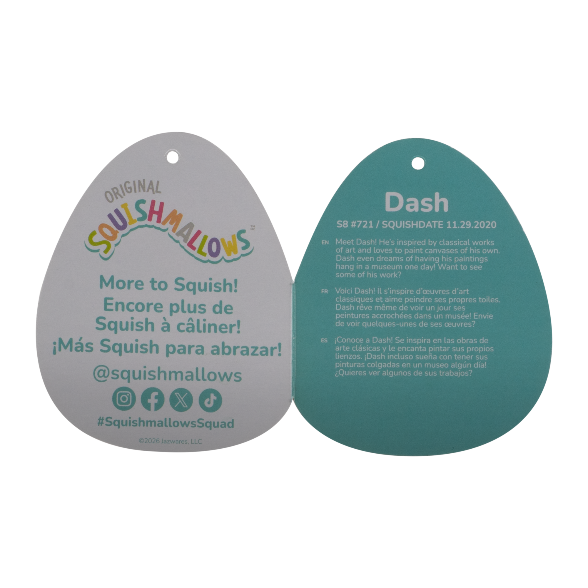 8-Inch Dash Winking White Dumpling - Image 6