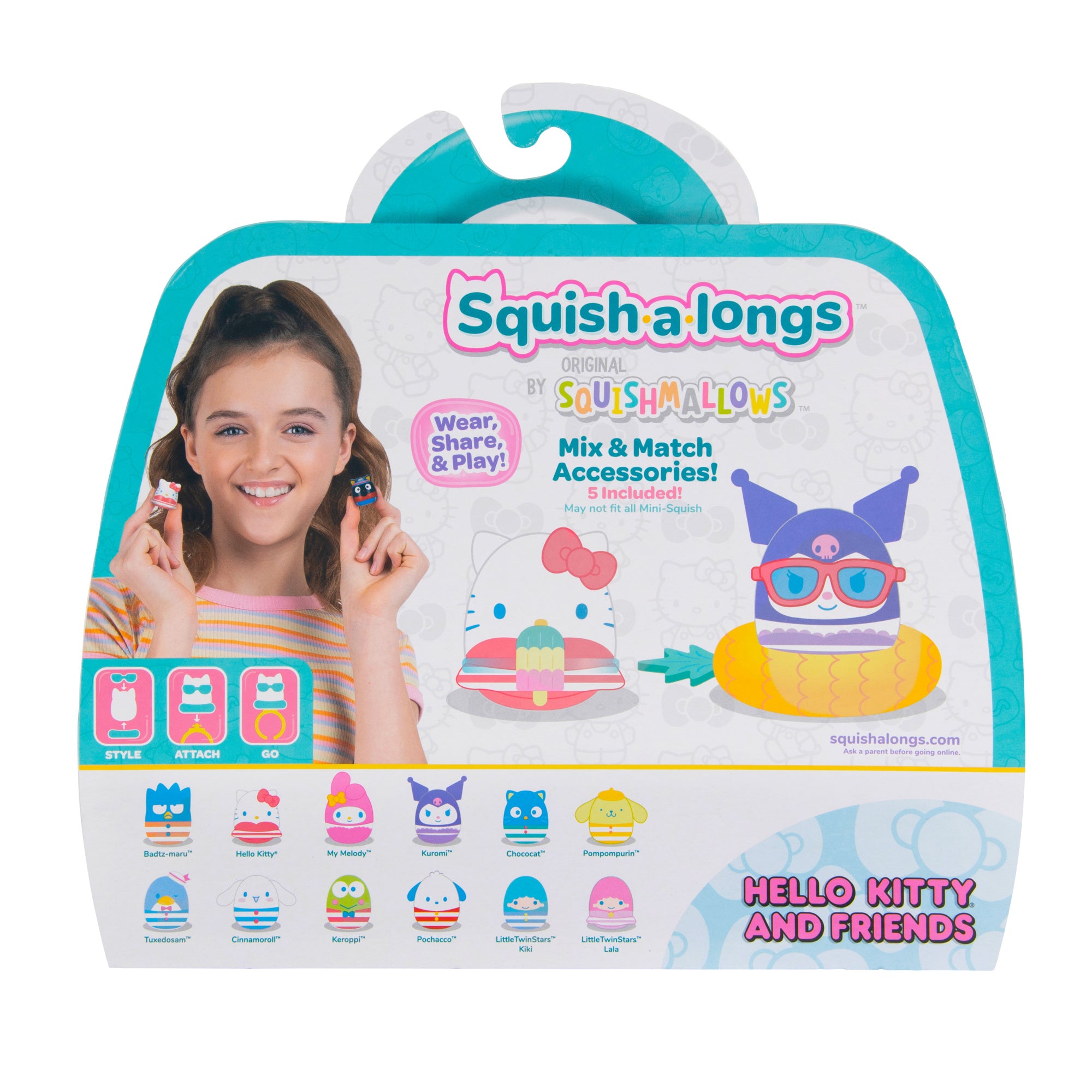 Squish-a-longs Hello Kitty and Friends Pool Party Mini-Squish + Accessory 12-Pack - Image 10