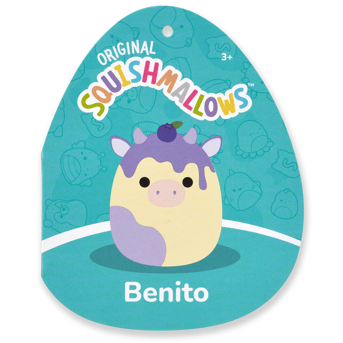 12-Inch Benito the Blueberry Cheesecake Cow - Image 5