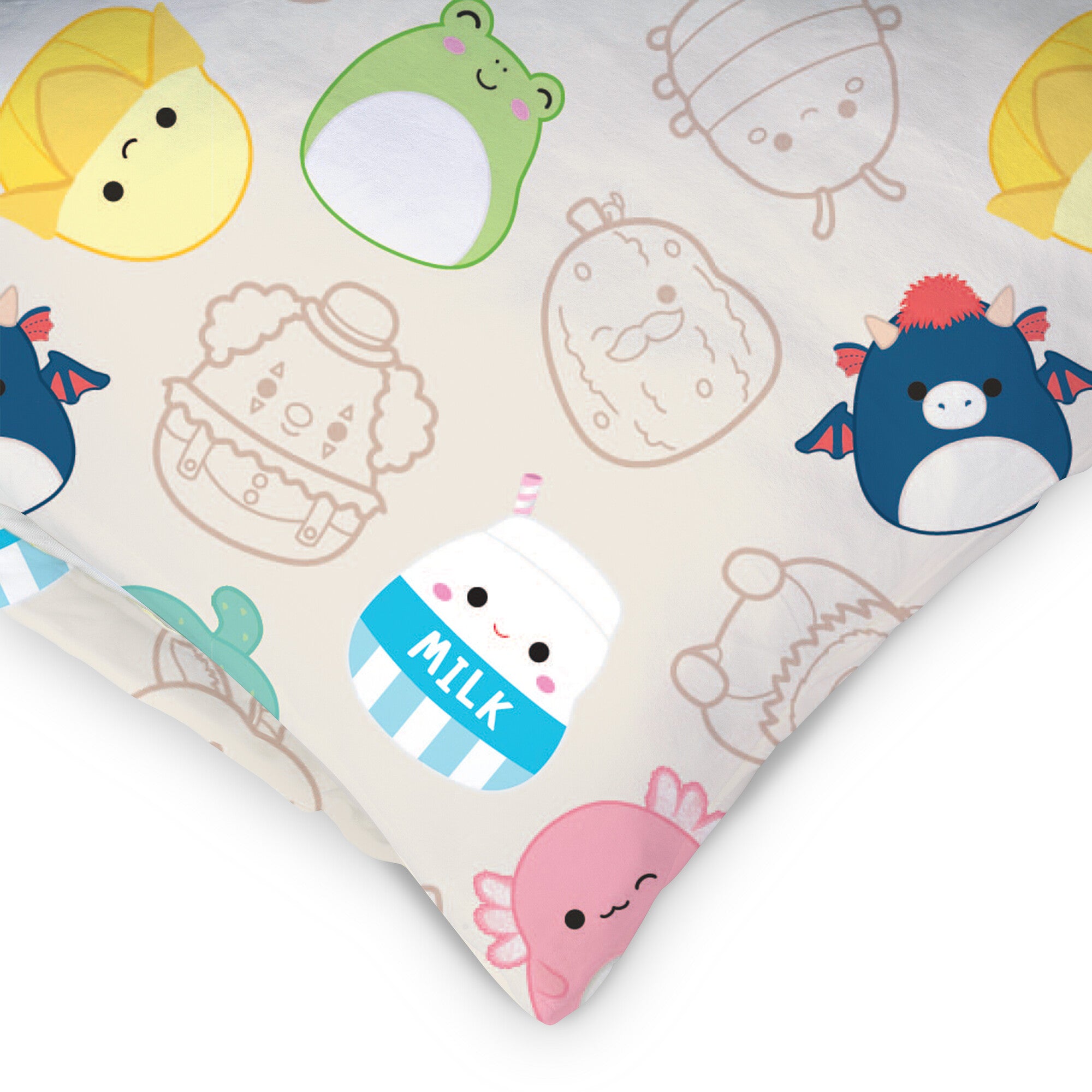 Resties Besties Tan SquishPillow Pillowcase (Standard Size) - Image 4