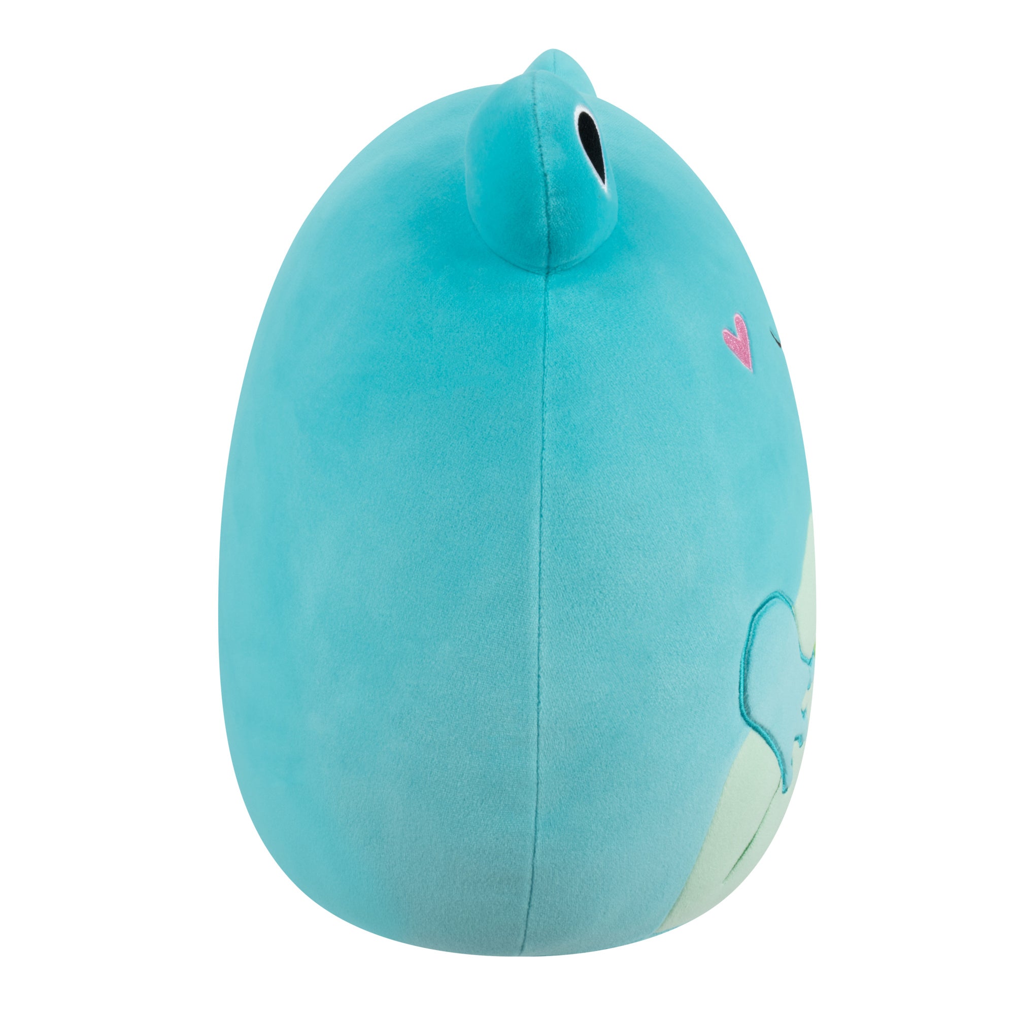 12-Inch Ludwig the Teal Frog Holding Rose - Image 3
