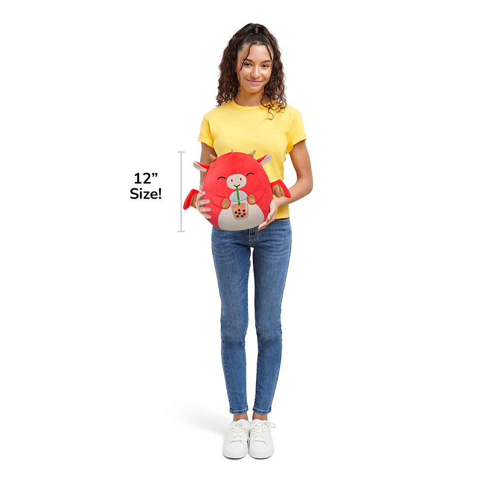 12-Inch Baiden the Red Dragon with Boba Drink - Image 7