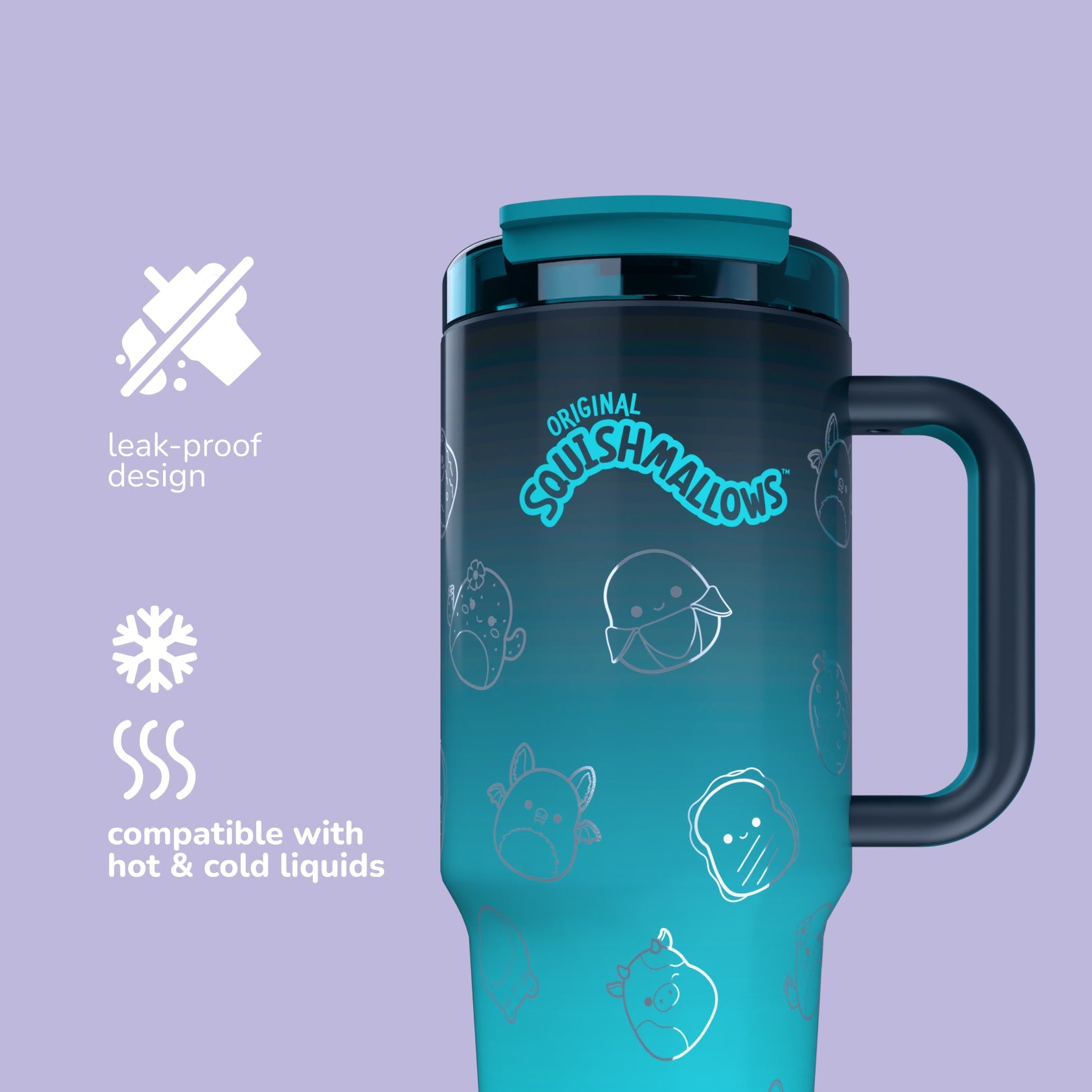 Squishmallows Bling Tumbler with Straw - Image 4