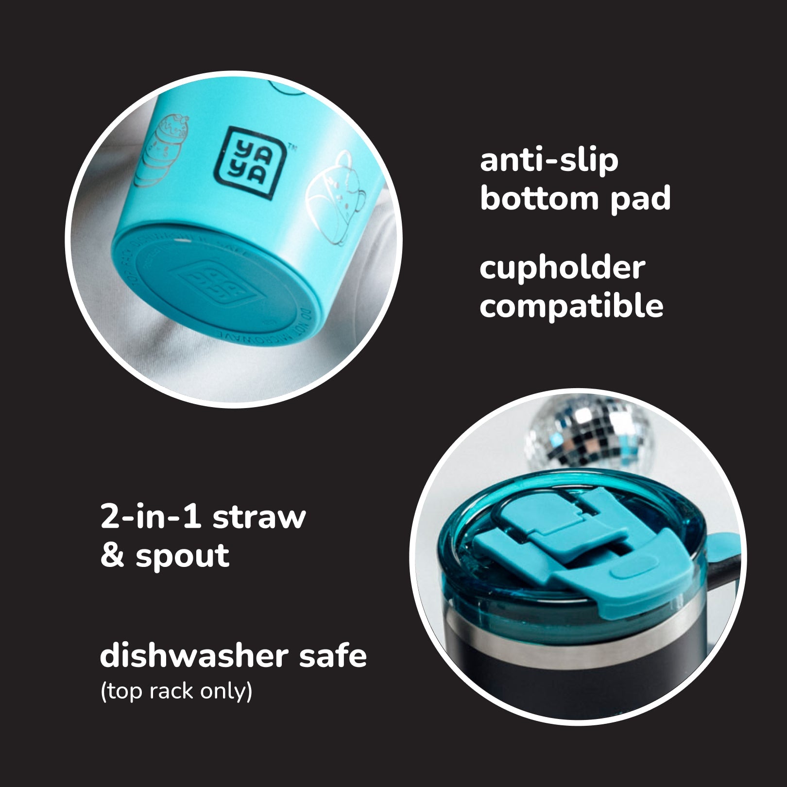 Squishmallows Bling Tumbler with Straw - Image 2
