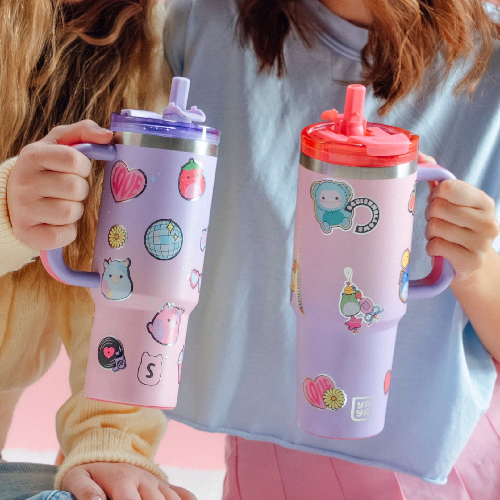 Squishmallows Sticker Bomb Tumbler with Straw - Image 12